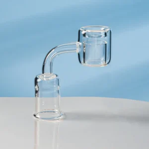 18mm Female 90 Degree Thermal Quartz Banger with 28mm Bucket